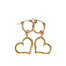 Heart of Gold Hoops