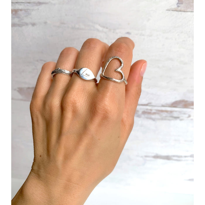 Amazon.com: Handmade 925 Sterling Silver Double Heart Rings for Women Best  Friend Birthday Gifts For Women Girlfriend Gifts : Handmade Products