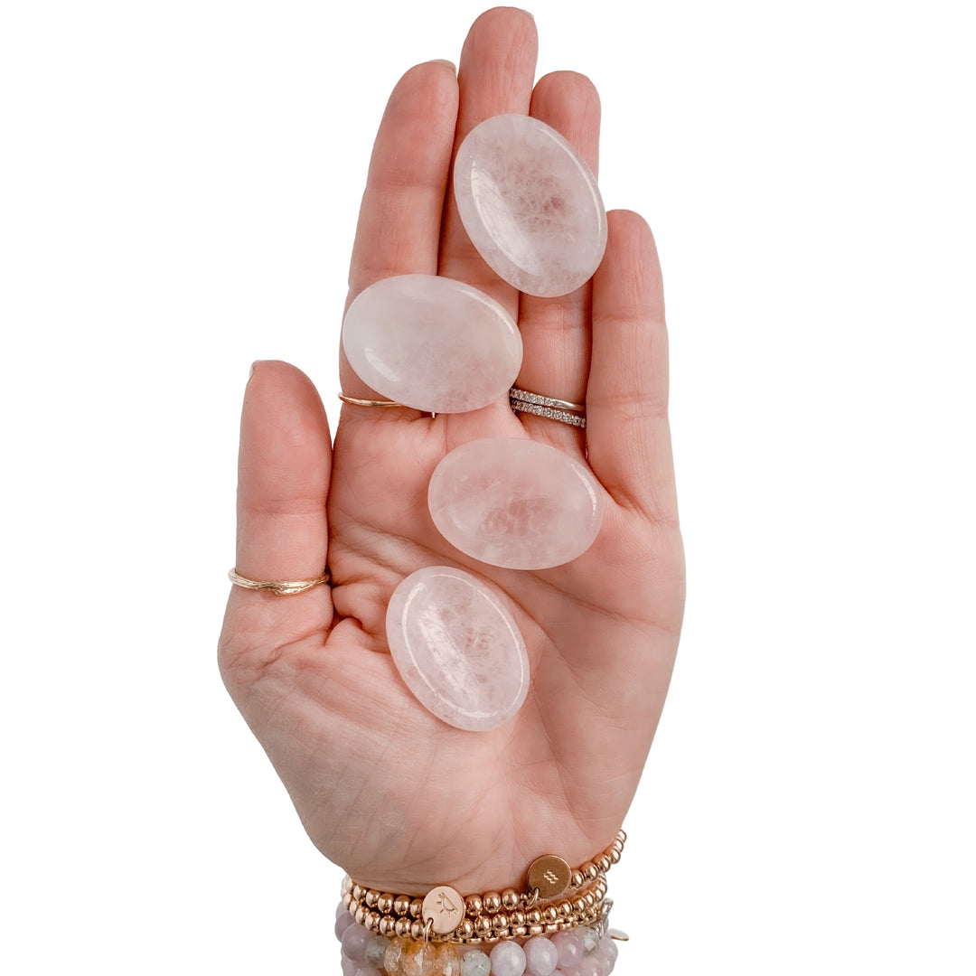 Rose Quartz Worry Stone | Small | Love